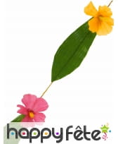 Guirlande Hawaïenne fleurs et feuilles 180cm, image 1