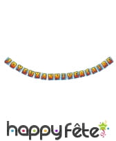 Guirlande Joyeux Anniversaire de 4m, image 1