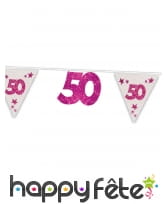 Guirlande Joyeux Anniversaire pailletée, 6m, image 13