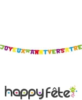 Guirlande joyeux anniversaire