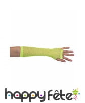 Gants jaune filet sans doigts., image 1