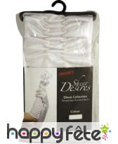 Gants long blanc femme séductrice, image 1