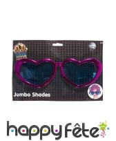 Grandes lunettes en forme de coeur., image 1