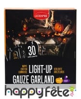 Guirlande LED lumineuse orange pour intérieur