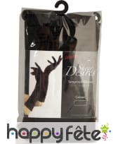 Gants long noir femme séductrice, image 1