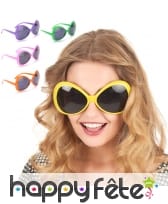 Grandes lunettes papillon disco