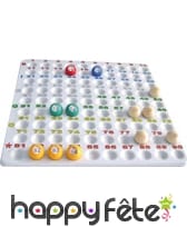 Grille loto pour boules en plastique