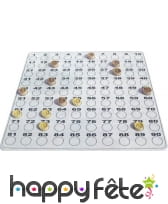 Grille loto pour jetons