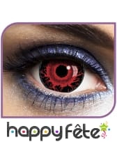 Grandes lentilles rouges de diable