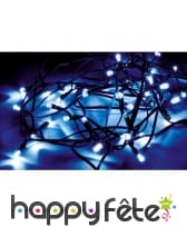 Guirlande led solaire de 4,9m, 50 led bleu