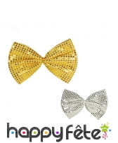 Gros noeud papillon disco à paillettes de 30 cm