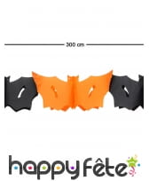 Guirlande orange noire de chauve-souris, 3m, image 1