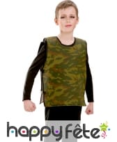 Gilet pare balle camouflage pour enfant