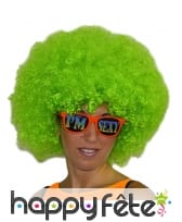 Grosse perruque bleue afro, image 2