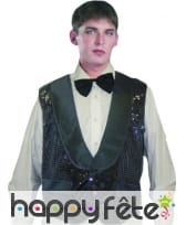 Gilet pailleté de noir