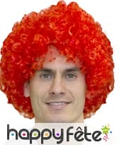 Grosse perruque pop/afro rouge