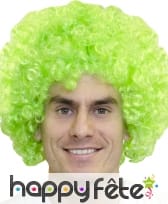 Grosse perruque pop/afro verte