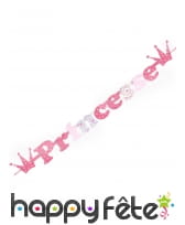 Guirlande Princesse rose articulée de 3m