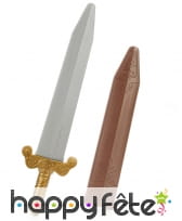 Glaive romain avec fourreau, en plastique