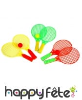 Grandes raquettes de plage avec balle