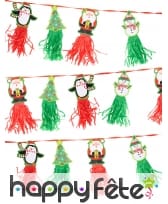 Guirlande réversible de personnage de Noël 2,43m