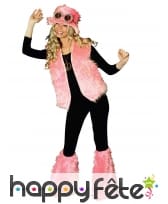 Gilet rose en peluche, image 2