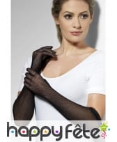 Gants résille noir, image 1