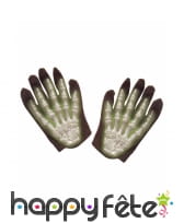 Gants squelette phosphorescents taille enfant