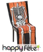 Housse chaise corps de squelette