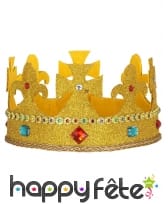 Haute couronne dorée et sertie pour adulte, image 1