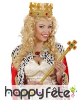 Haute couronne dorée et sertie pour adulte