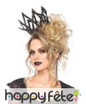 Haute couronne noir et or