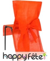 Housses de chaise non tissé noeud mandarine