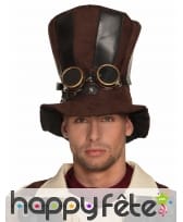 Haut de forme Steampunk lunette d'aviateur