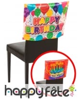 Housse Happy Birthday de chaise, 38 x 48 cm, image 1