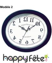 Horloge murale avec chiffres inversés, image 1