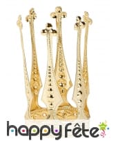 Haute mini couronne dorée de reine pour fille