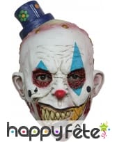 Horrible masque de clown monstre blanc