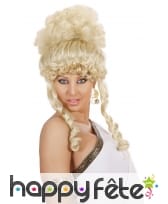 Haute perruque bouclée de déesse blonde