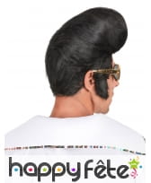 Haute perruque noire banane de rocker, image 1