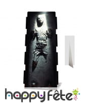 Han solo carbonite taille réelle en carton plat