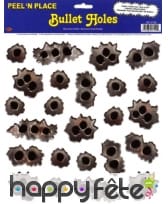 Impacts de balles replacables