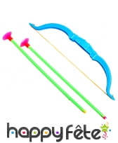 Jouet arc en plastique de 25cm avec flèches