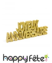 Joyeux Anniversaire pailleté de table 9cm, image 3