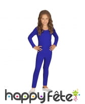 Justaucorps bleu uni pour enfant