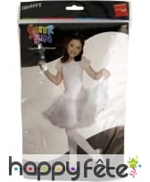 Jupon court double volant blanc, image 1