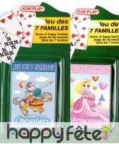 Jeu des 7 familles, modèle assorti