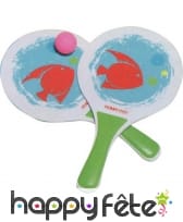 Jeu de beach ball en bois pour enfant