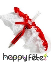 Jarretière d'infirmière rouge et blanche, image 1