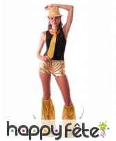 Jambières dorées pailletées, image 2